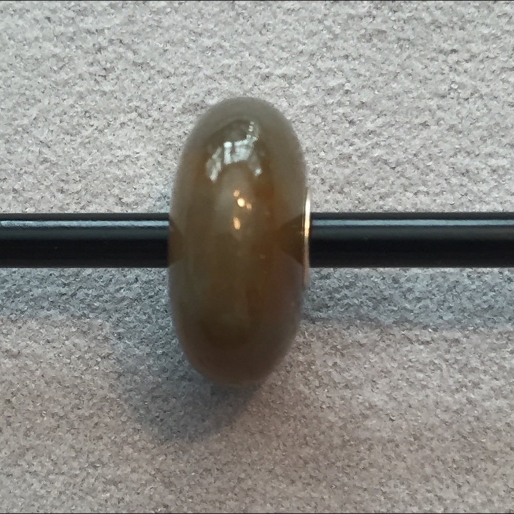 Trollbeads natural Jasper stone